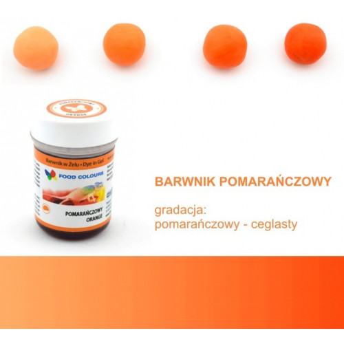 Food Colours Barwnik W Żelu Pomarańczowy 35g