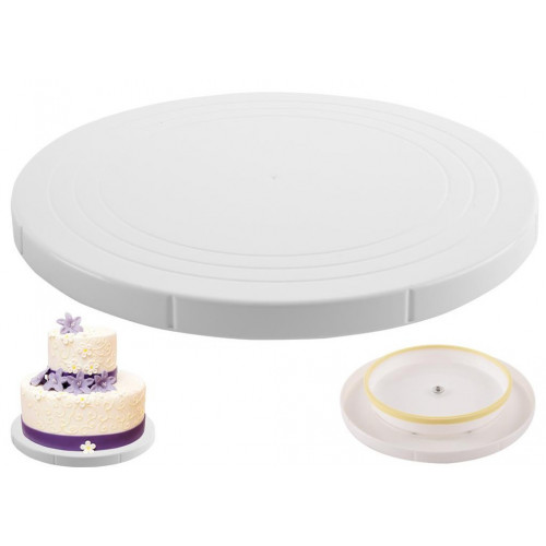 Patera obrotowa talerz do dekorowania tortów stojak płaski 27cm 540556 Orion