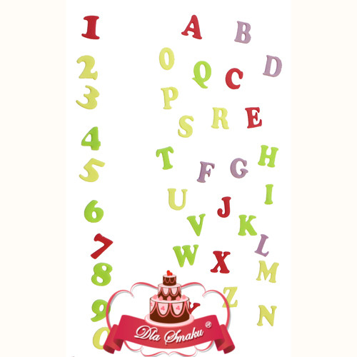 FMM alfabet duże literki cyfry do masy cukrowej Art Deco CUTALPAD1