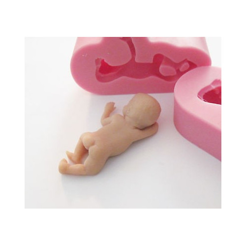 Forma silikonowa dziecko noworodek bobas 3D leżący 1205