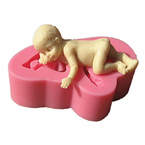 Forma silikonowa dziecko noworodek bobas 3D leżący 1205