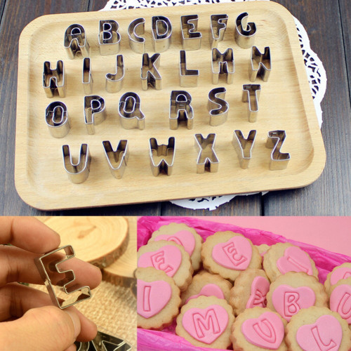 Wykrawaczki Alfabet Literki Do Masy Cukrowej Sweet Baking