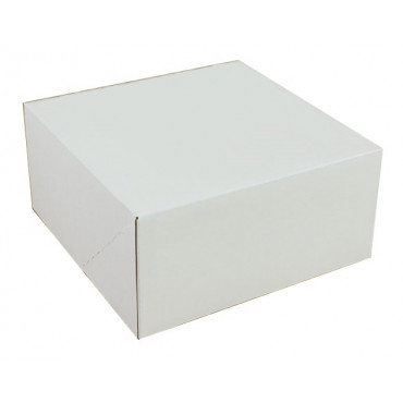 Pudełko na tort białe 18cmx18cm wys.9cm
