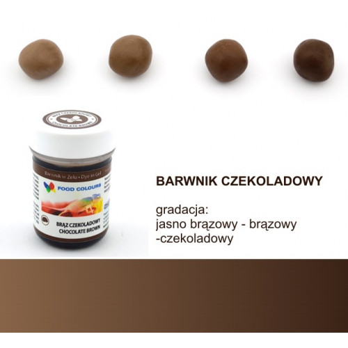 Food Colours Barwnik w żelu Brąz Czekoladowy 35g WSG-076