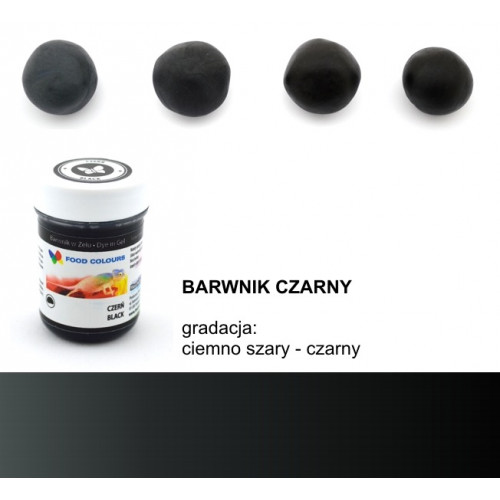 Food Colours Barwnik w żelu Czarny 35g WSG-080