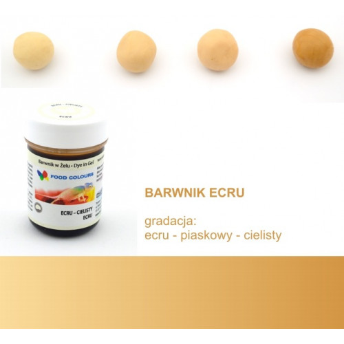 Food Colours Barwnik w żelu Ecru Cielisty 35g WSG-020