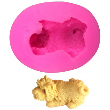 Forma silikonowa do masy cukrowej pies piesek 3D 1188