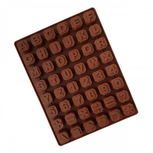 Forma silikonowa do czekolady alfabet kostki literki cyferki znaki