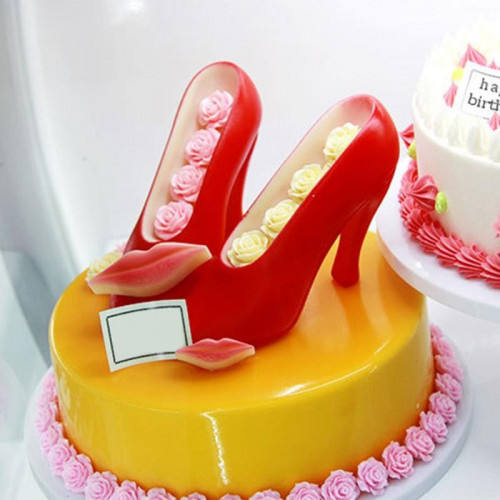 Forma czekoladowy pantofelek 3d szpilki szpilka but sweet baking