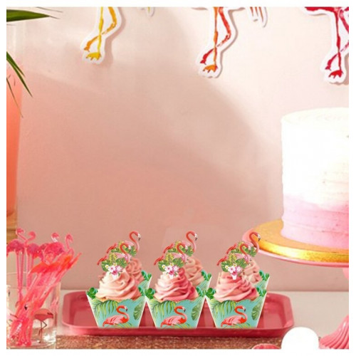 Nakładki owijki do babeczek z pikami flaming 24 sztuki sweet baking