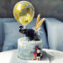 Balon z confetti na tort RÓŻOWY topper Sweet Baking