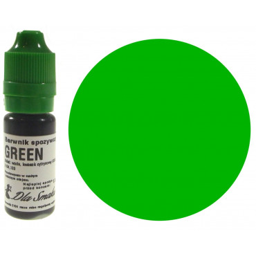 Barwnik spożywczy w płynie zielony GREEN 20ml Dla Smaku