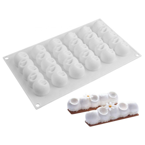 Forma silikonowa 3d do pieczenia ciastek band 6 gniazd 7283