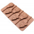 Forma silikonowa do lizaków czekoladowych śnieżynka choinka