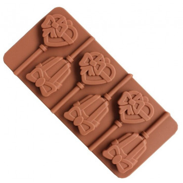 Forma silikonowa do lizaków czekoladowych prezent Sweet Baking 7586