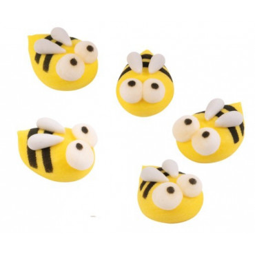 Cukrowe Pszczółki 3D 5szt dekoracja na tort