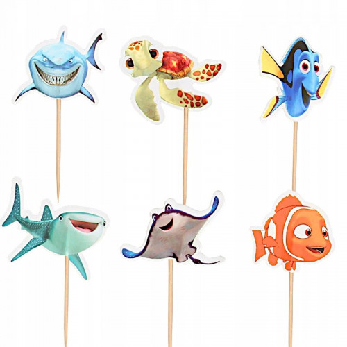 Toppery pikery do babeczek NEMO DORIS 24szt 7772