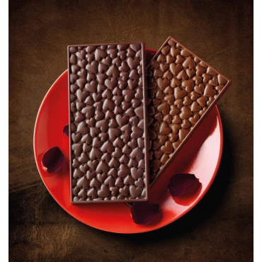 Forma silikonowa tabliczka czekolady SERCA
