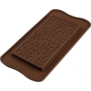 Forma silikonowa tabliczka czekolady SERCA
