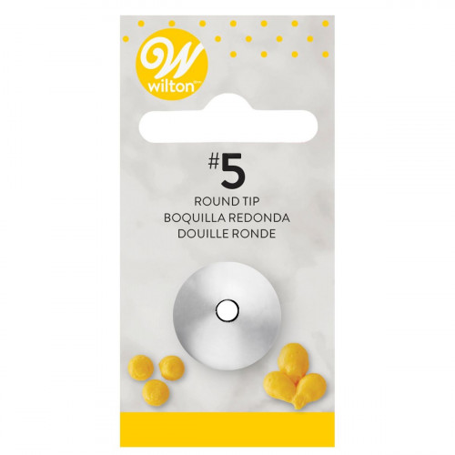 Wilton tylka metalowa "5" do dekoracji kremem kropki napisy 02-0-0221