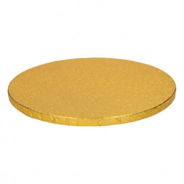 Fun Cakes Podkład okrągły pod tort Złoty gruby 25cm h: 1,2cm F80855