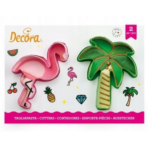 Foremki do ciastek Flaming Palma 2szt Decora