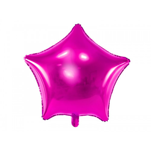 Balon foliowy GWIAZDKA FUKSJA 006
