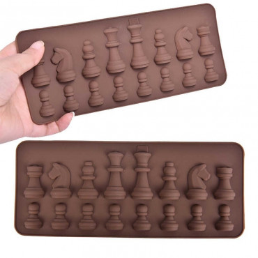 Forma silikonowa do czekoladek SZACHY 3D SB