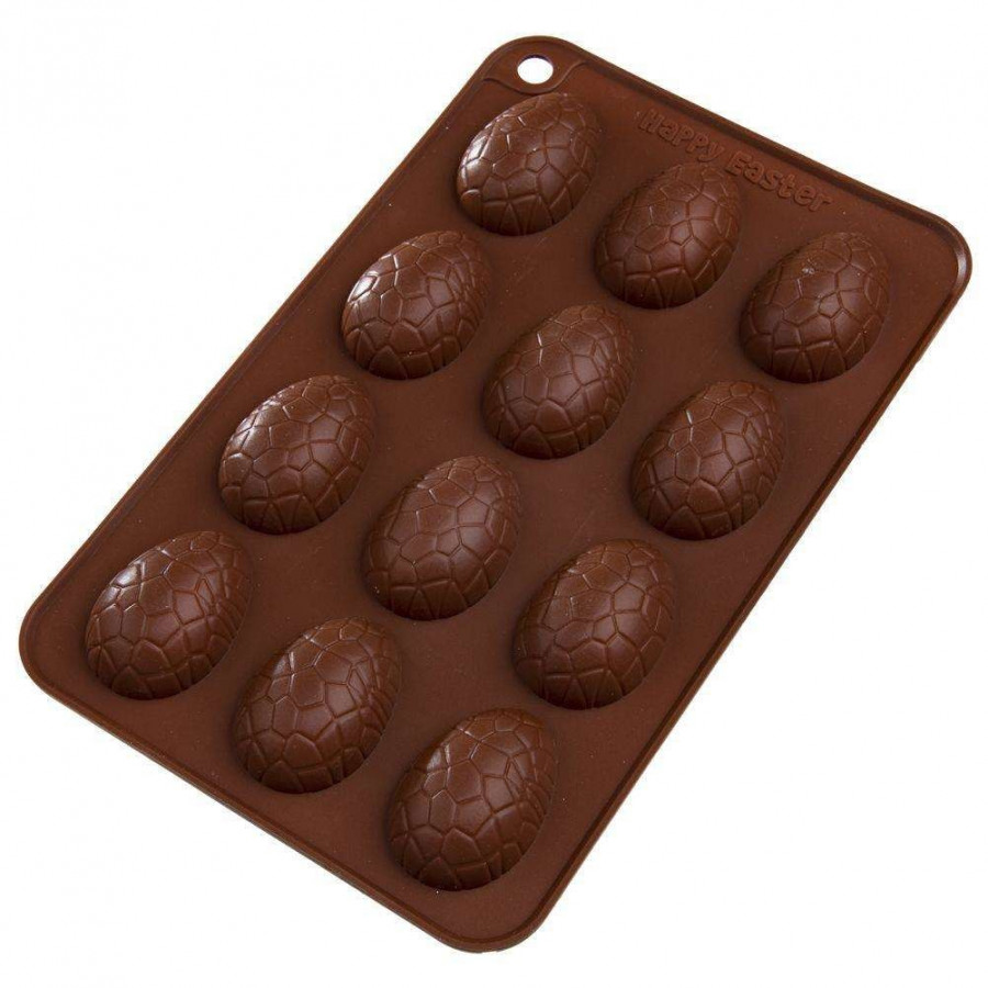 Forma silikonowa do ciastek czekoladek WIELKANOCNE JAJKO 3D 124991-B