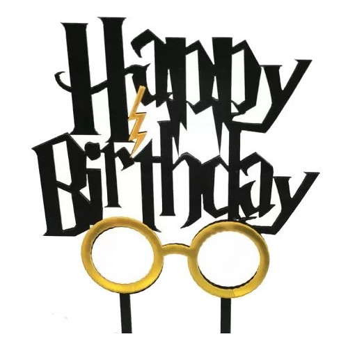 Topper akrylowy Happy Birthday Harry Potter 7999