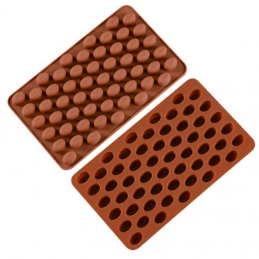 Forma silikonowa do czekoladek ZIARENKA KAWY 8080
