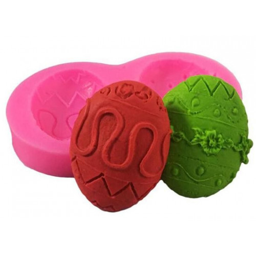 Forma silikonowa do dekoracji z masy cukrowej pisanka 2szt 3030 Sweet Baking