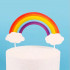 Topper ozdoba na tort Tęcza Rainbow papierowa 7260