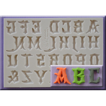 Alphabet Moulds Forma Silikonowa Alfabet Gothic Gotyk