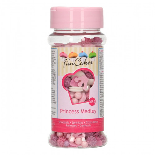 Fun Cakes Posypka cukrowa PRINCESS MEDLEY 50g F51390