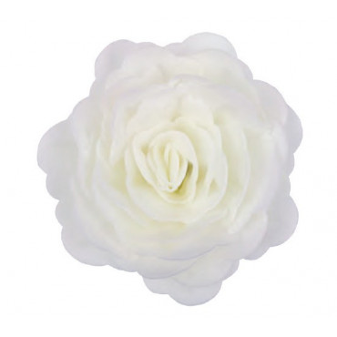 Róża waflowa 3D XXL BIAŁA 12,5cm
