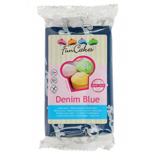 Fun Cakes Masa cukrowa lukier plastyczny DENIM BLUE 250g