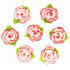 Kwiaty Cukrowe Na Tort Urodzinowy Biało-Czerwone Róże EX0979