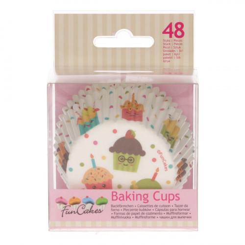 Fun Cakes Papilotki do babeczek BABECZKI PARTY 48szt FC4014