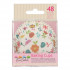 Fun Cakes Papilotki do babeczek KWIATY FLORAL 48szt F84280