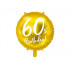 Balon foliowy złoty okrągły "60th" 45cm PD