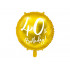 Balon foliowy złoty okrągły "40th" 45cm PD