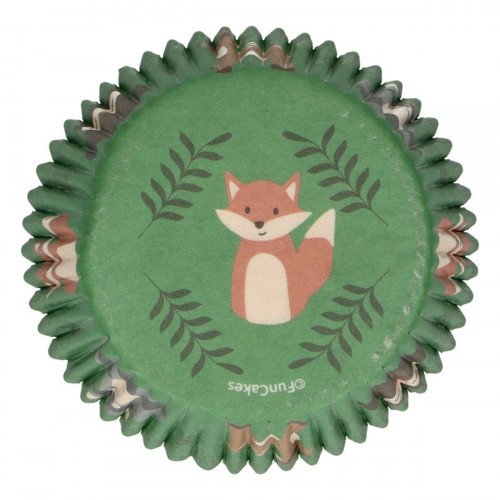 Fun Cakes Papilotki do babeczek LEŚNE ZWIERZĄTKA 48szt F84175