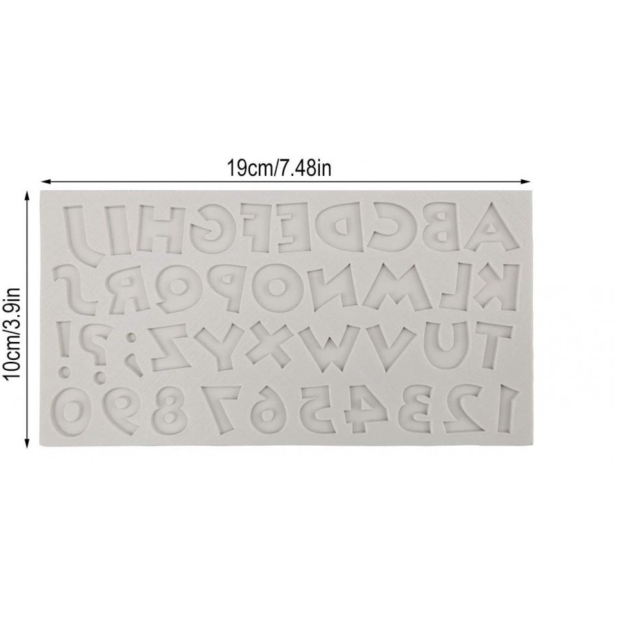 Forma silikonowa do literek cyferek ALFABET CARTOON 9108