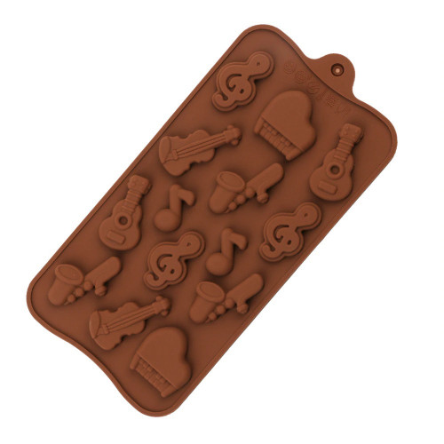 Forma silikonowa do czekoladek pralinek INSTRUMENTY MUZYCZNE 9109