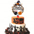Topper na tort akrylowy Happy Halloween Wood 9175
