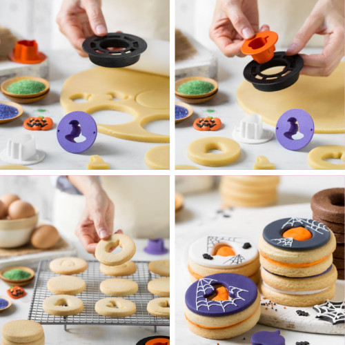 Decora Zestaw do tworzenia halloweenowych ciasteczek LINZER 0255043