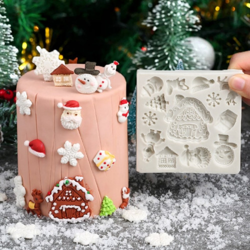 Forma silikonowa do masy cukrowej CHRISTMAS TIME 9296