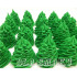 Choinka cukrowa Drzewko świąteczne 3D ZIELONE MATOWE