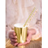 Patyczki słomki papierowe cake pops Pudrowy róż+złoto SPP13M-081P